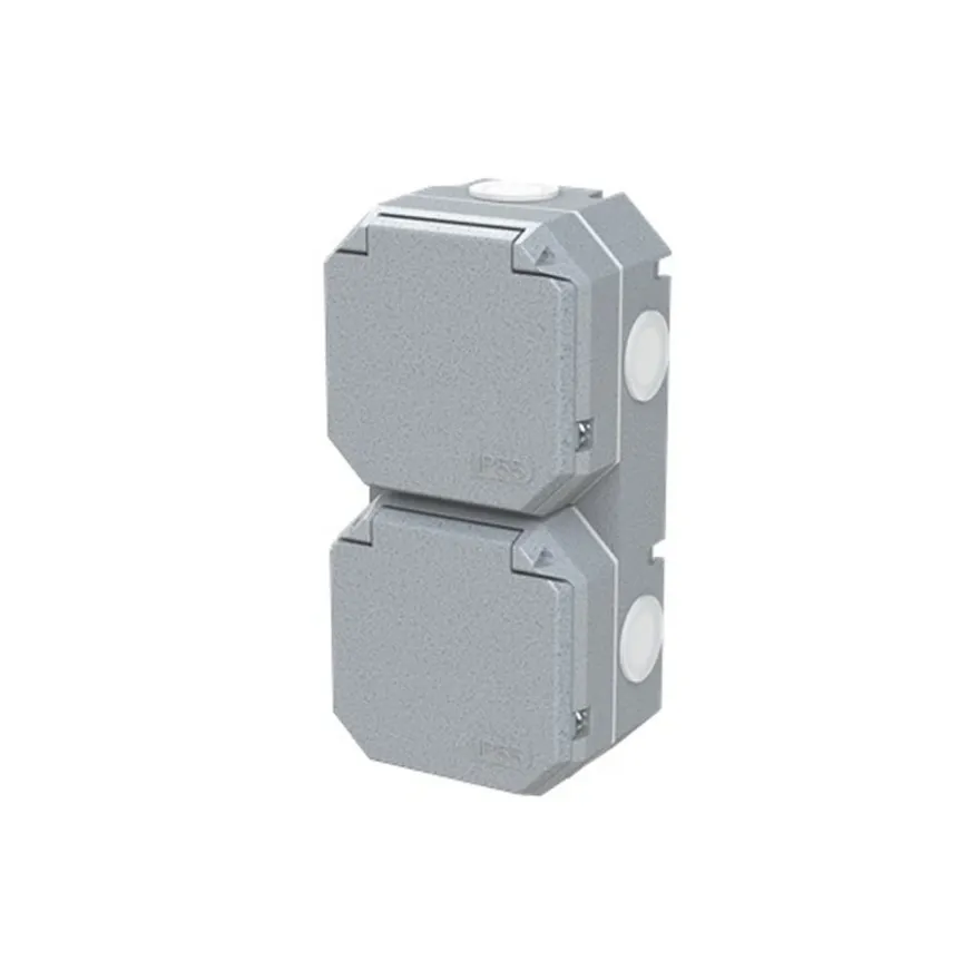 ABB Garant Vägguttag Metall