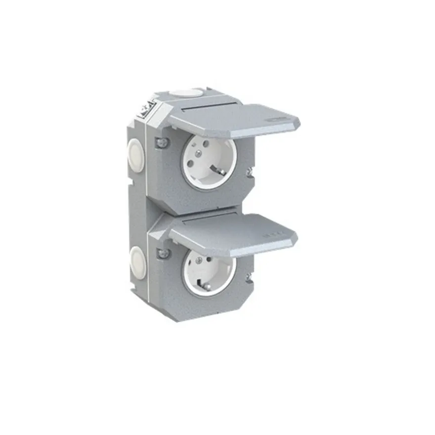 ABB Garant Vägguttag Metall