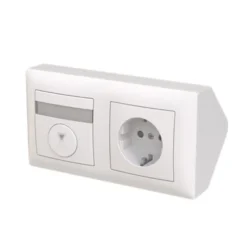 ABB Saga Hörnbox Timer med 1-vägsuttag