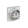 ABB Saga 1-vägsuttag med lock IP44 Jordat Snabb