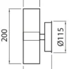 Airam Alppila 2S Vägglampa IP44