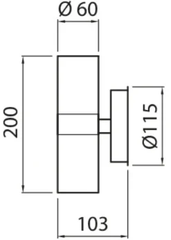 Airam Alppila 2S Vägglampa IP44