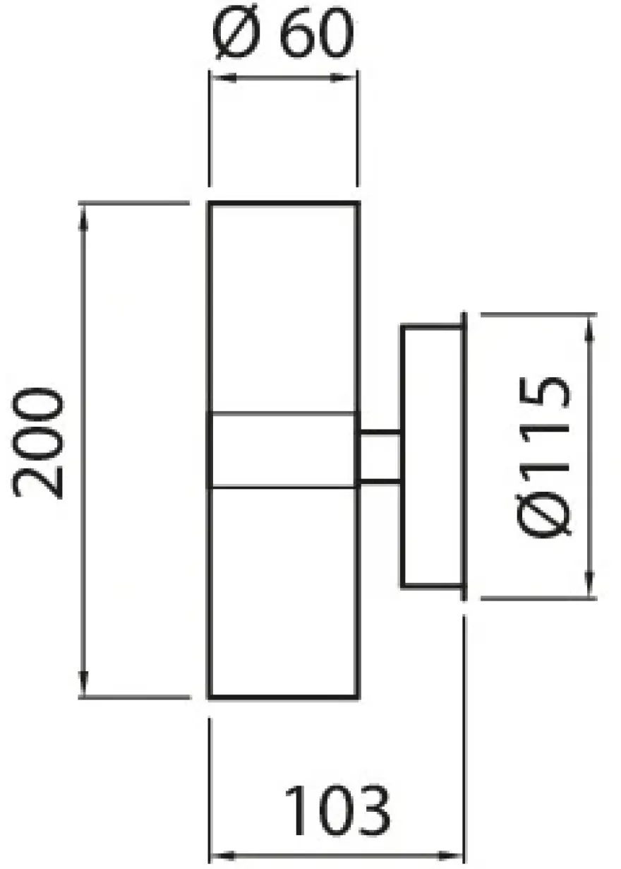 Airam Alppila 2S Vägglampa IP44