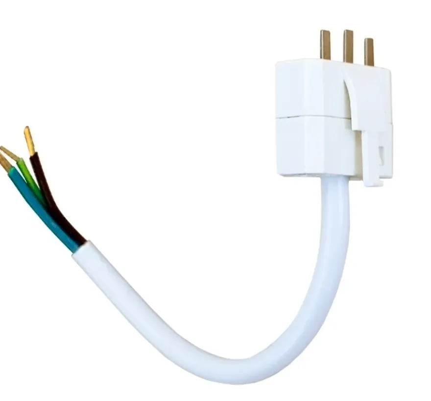 Airam DCL stickpropp 2 pol + jord med 15cm kabel 3G0,75