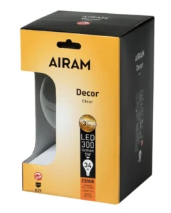 Airam Decor Glob 125 3,5W E27 300lm 2200K Dim