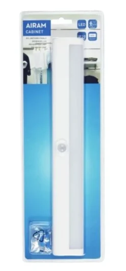 Airam Garderobslampa Cabinet LED Batteri Sensor
