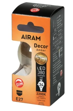 Airam LED Amber Klot E27 Dim