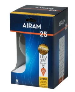 Airam LED Filament Glob 2W E27 2700K 250lm