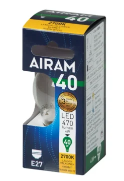 Airam LED Filament Klot 4W E27 2700K 470lm