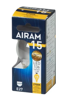 Airam LED Filament Klot 1,2W E27 2700K 136lm