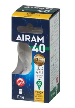 Airam LED Filament 5,5W (40W) E14 Dim