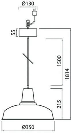 Airam Loft 35 Taklampa