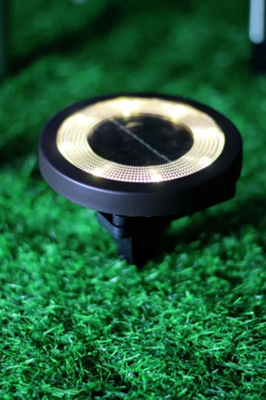 Airam Novatar LED solcells markarmatur Ø11,6cm svart