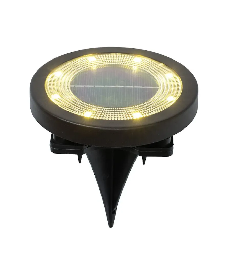 Airam Novatar LED solcells markarmatur Ø11,6cm svart