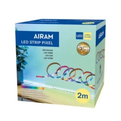 Airam Pixel LEDstrip 24V IP20 RGB med fjärrkontroll