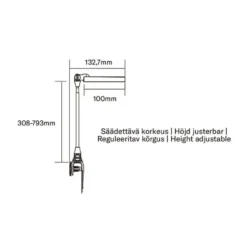 Airam Rose Växtlampa Kläm 10W Dim