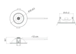 Airam SKYE Fix LED Downlight IP44 3-pack