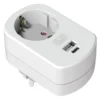 Airam USB-adapter 1-vägs + 1xUSB-A 1xUSB-C