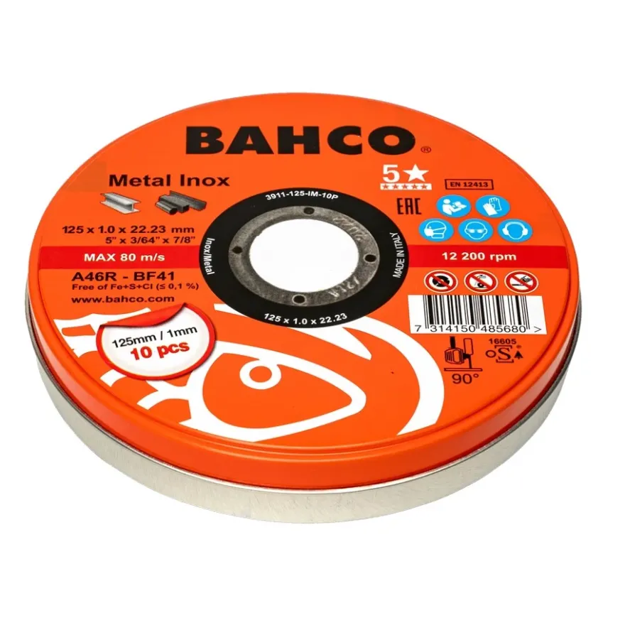 Bahco Kapskiva 125x1.0 Metall/Rostfritt Stål