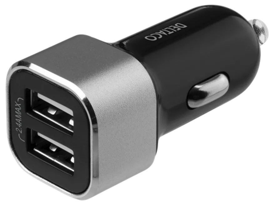Deltaco Billaddare 2xUSB