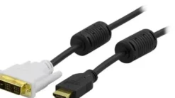 Deltaco HDMI Kabel HDMI - DVI 0,5m