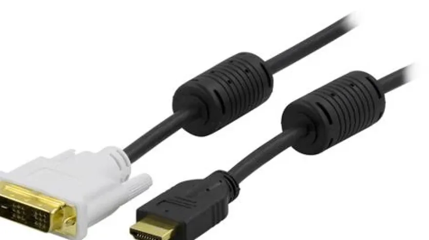 Deltaco HDMI Kabel HDMI - DVI 0,5m