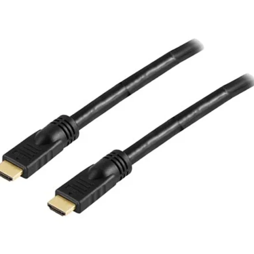 Deltaco HDMI Kabel 1.4 4K Rund 25m Svart