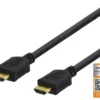 Deltaco HDMI Kabel 2.0 4K Rund 3m Svart