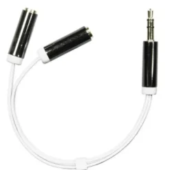 Deltaco Ljudadapter 3,5mm Stereo Hane - Hona 2x3,5mm
