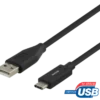 Deltaco USB-A till USB-C 3A 2m
