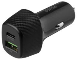 Deltaco 12/24V USB-billaddare 1xUSB-A 1xUSB-C 36W