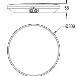 Designlight Canopy On/Off Plafond 10W/18W 3CCT