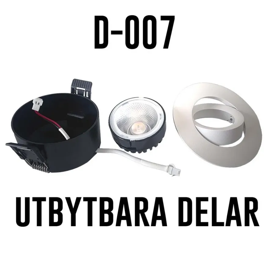 Designlight D-007 Downlight 7W 230V IP44