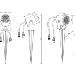 Designlight Decky Spett Markspotlight 24VDC
