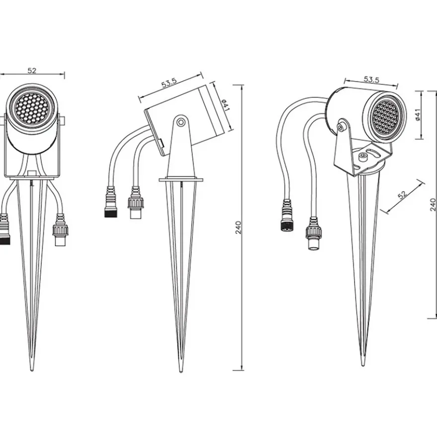 Designlight Decky Spett Markspotlight 24VDC