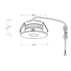Designlight P-132B Mini 1,2W 3000K
