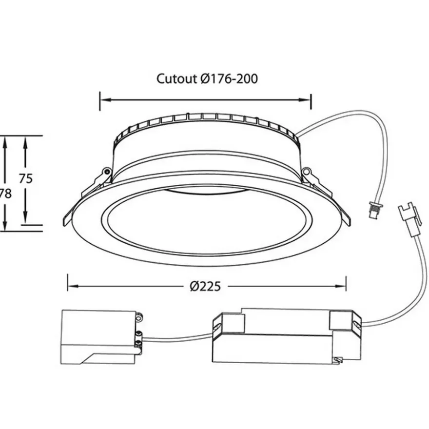 Designlight Tracy Downlight 2CCT 21W