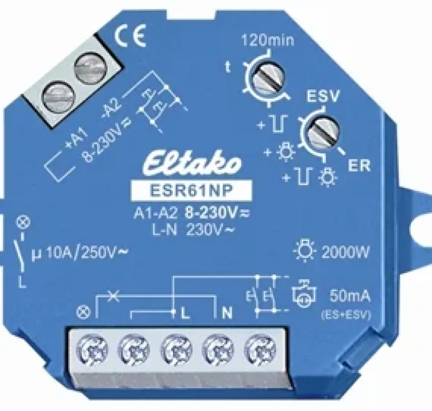 Elektroniskt multifunktionsrelä impuls- eller arbetsströmsrelä ESR61NP