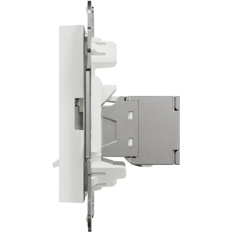 Elko RS Datauttag Keystone 2x8 Cat6 STP Rak Renvit
