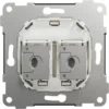 Elko RS/Plus Datauttag Keystone 2x8 Cat6 STP Rak