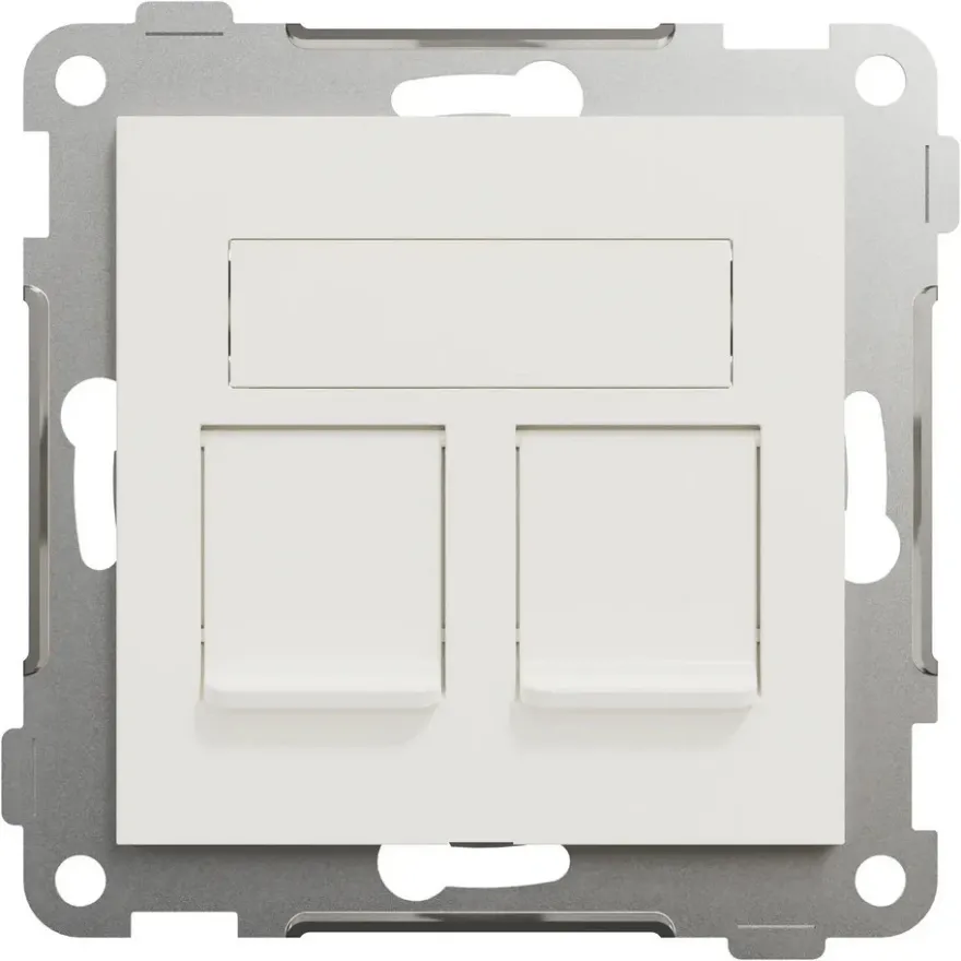 Elko RS/Plus Datauttag Keystone 2x8 Cat6 STP Rak