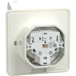 Elko Vägguttag RS/Plus 1-vägs lock IP44 Jordat