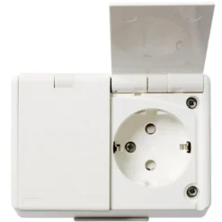 Elko 2-vägs UTP IP44 440V med Lock Renvit