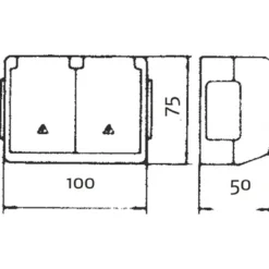 Elko 2-vägs UTP IP44 440V med Lock Renvit