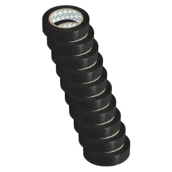 Eltejp 10-pack 19mm 20m Svart