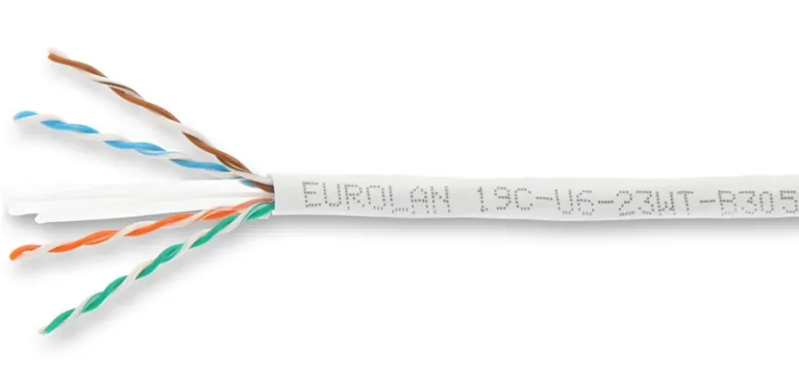 Eurolan Datakabel Slim Cat6 U/UTP Ø5,3mm löpmeter