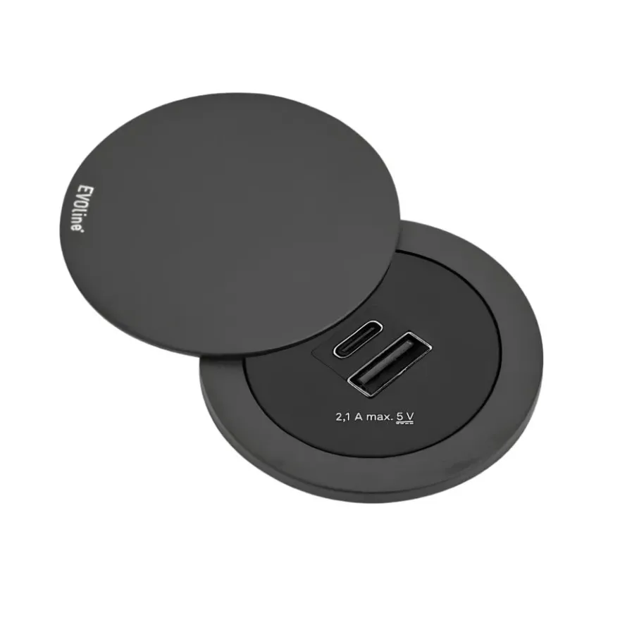 EVOline One Bordsmodul 2xUSB-C/A med lock