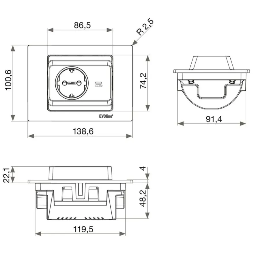 EVOline Spin Bordsmodul