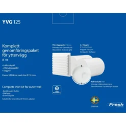Fresh Genomföringskit Vägg YVG Ø125