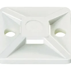 Fästplatta Buntband MB3a 19x19mm Vit 100-pack